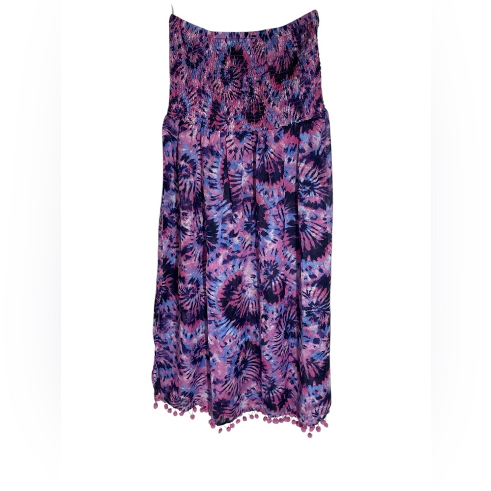 C32- Women’s Large Strapless Swim Cover Up Dress